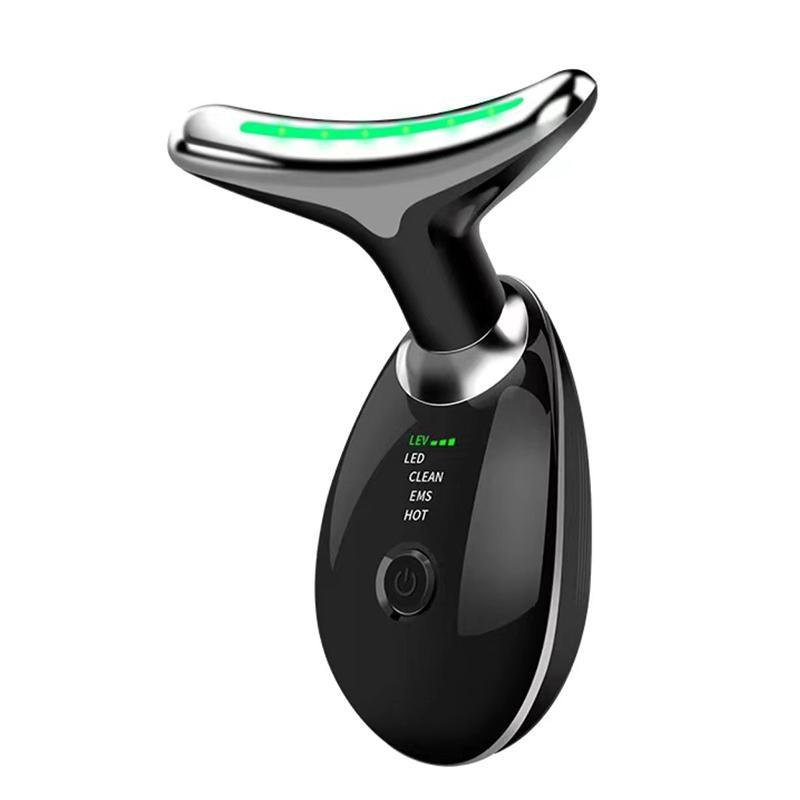 Multi-Mode Facial Neck Massager, Wrinkle Reduction & Face Sculpting Anti-Aging & Skin Firming, Vibration for Skin Care, Rechargeable 7-Color Comfort Long-Term Skincare Solution